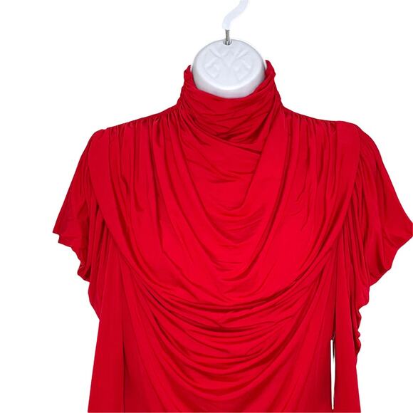 Bisou Bisou The Sophie Top Blouse Red Medium NEW - Picture 9 of 13
